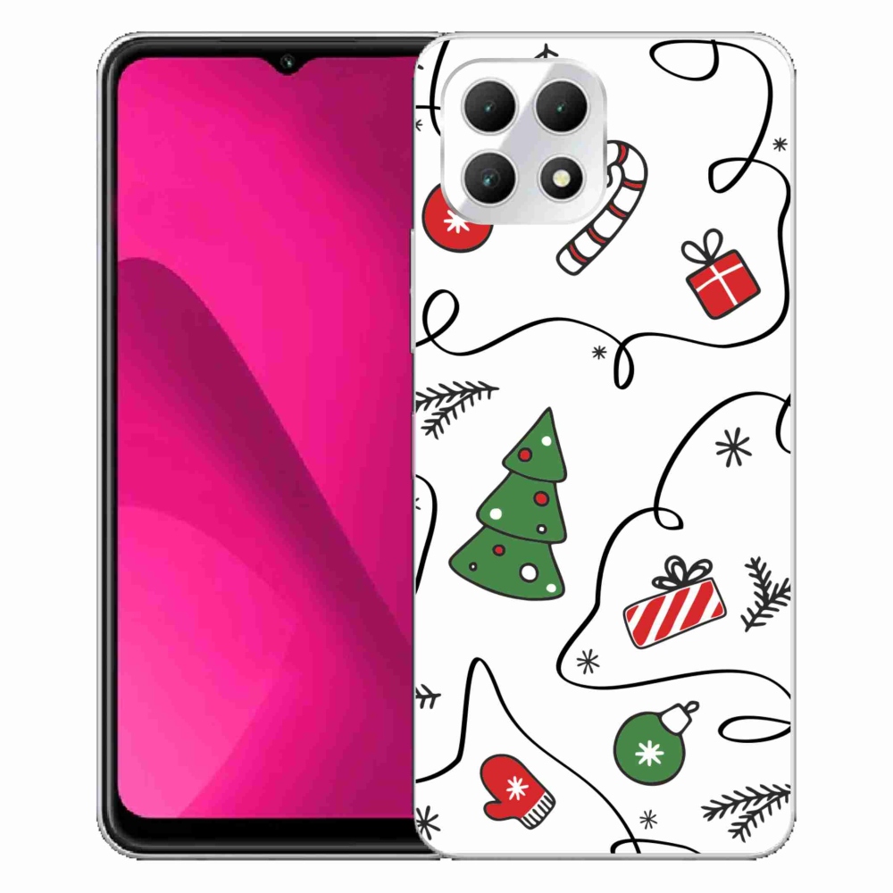 Gelový kryt mmCase na T-Mobile T Phone 2 - vánoční motivy