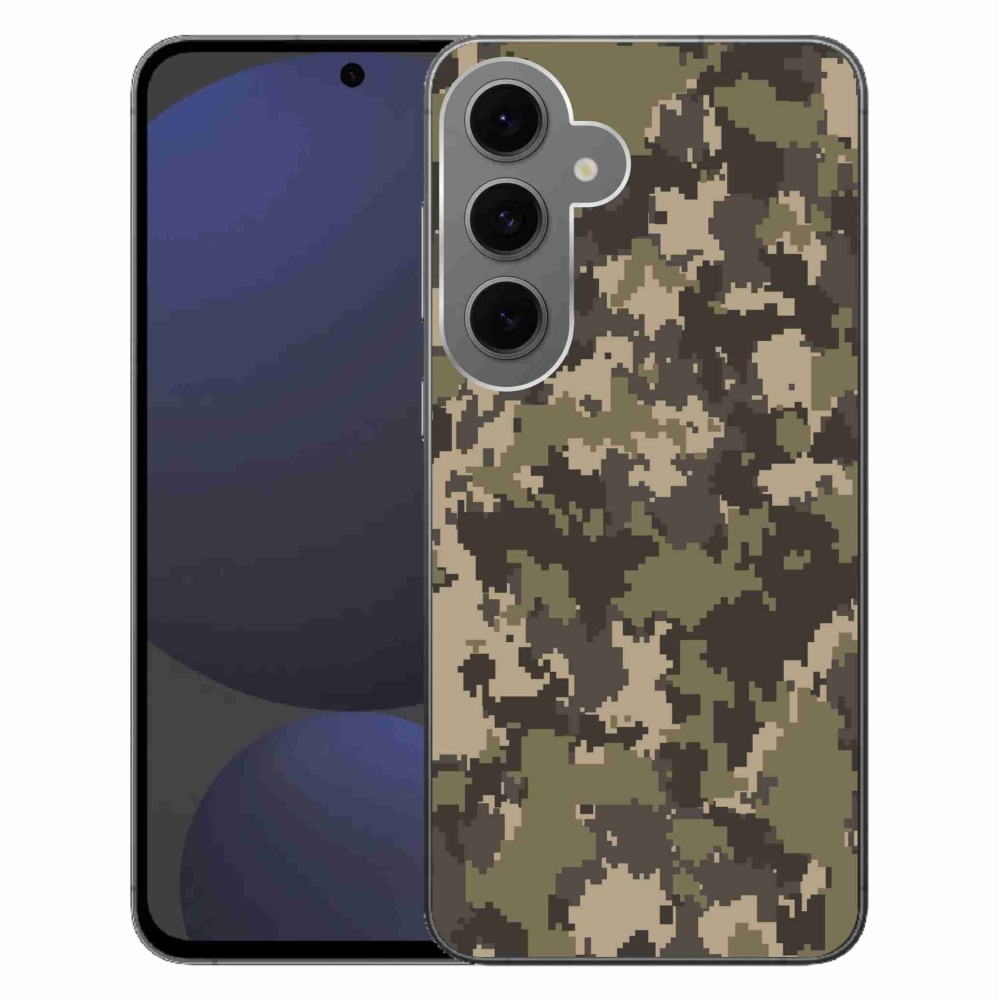 Gelový kryt mmCase na Samsung Galaxy S24 FE - maskáčový vzor 12