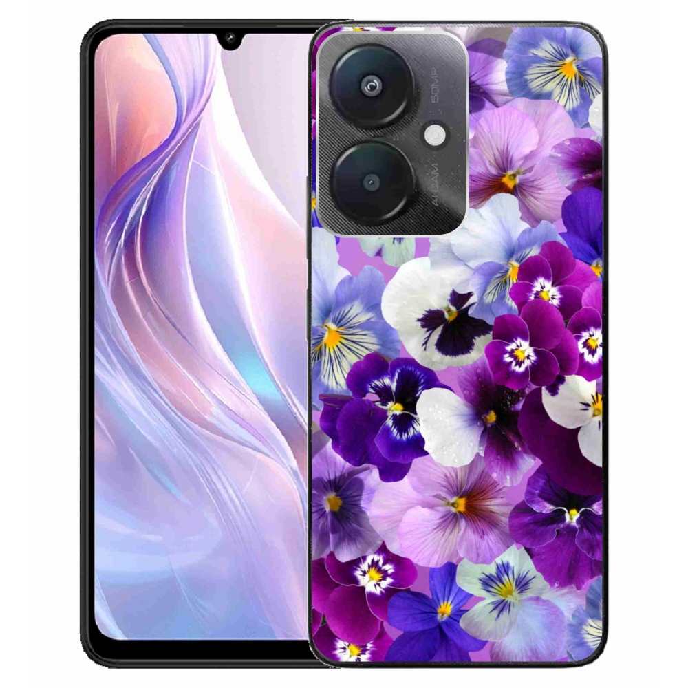 Gelový kryt mmCase na Xiaomi Redmi 13C 5G - květiny 9