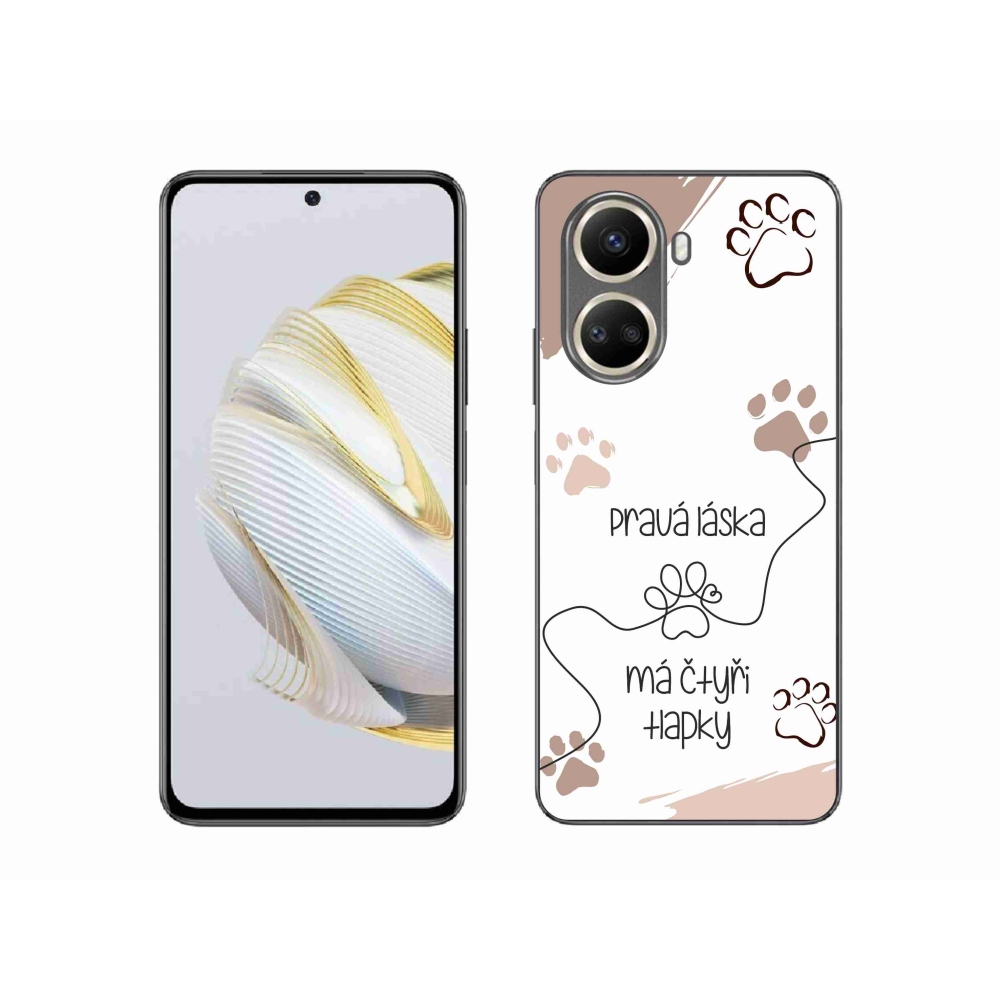 Gelový kryt mmCase na Huawei Nova 10 SE - psí motiv 1 bílé pozadí