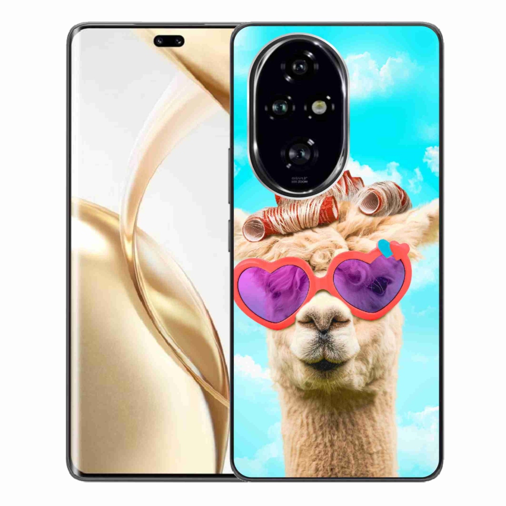 Gelový kryt mmCase na Honor 200 Pro 5G - lama s brýlemi