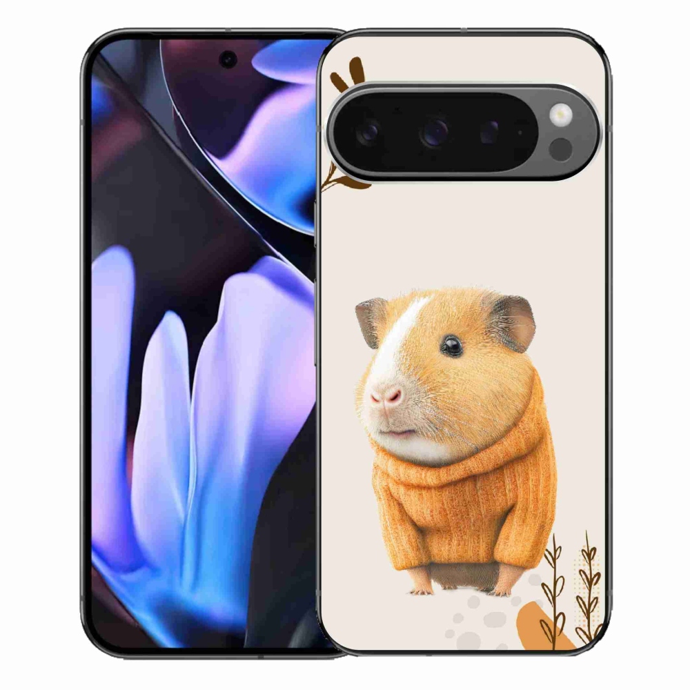 Gelový kryt mmCase na Google Pixel 9 Pro XL - morče ve svetru