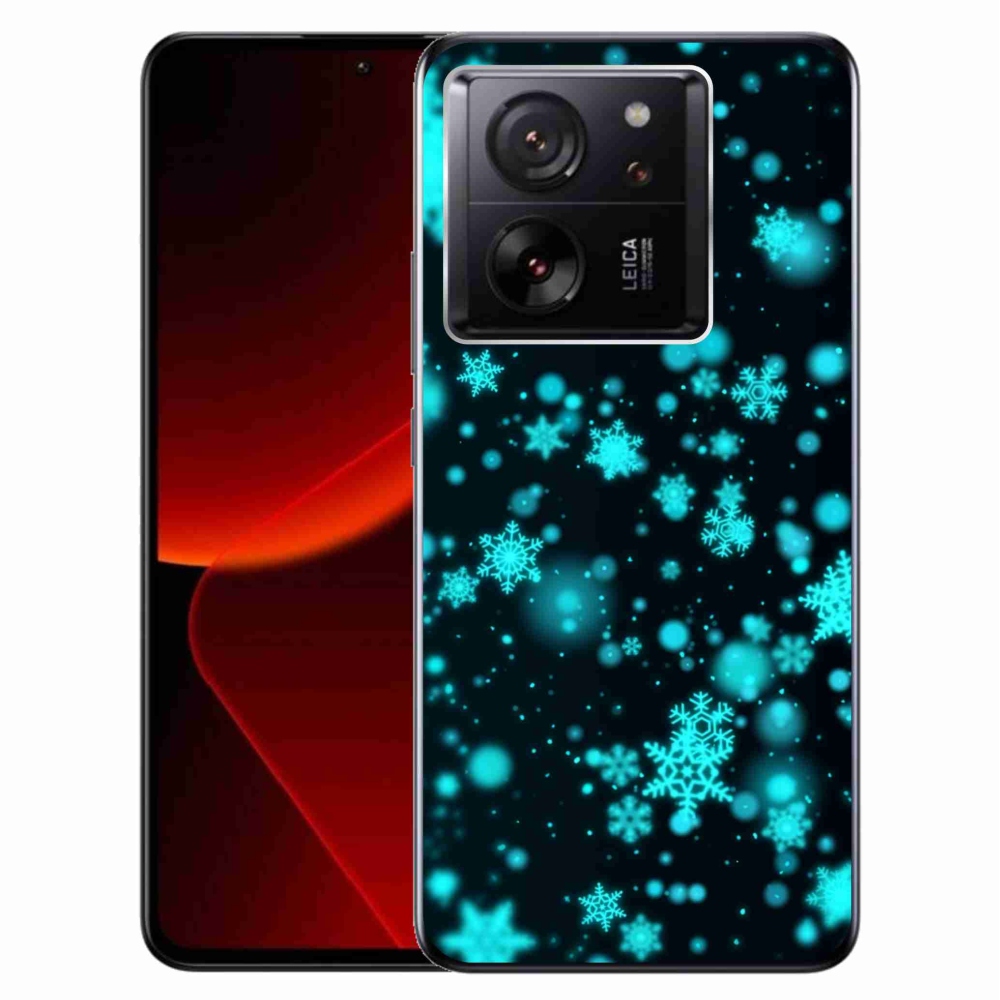 Gelový kryt mmCase na Xiaomi 13T/13T Pro - sněhové vločky 1