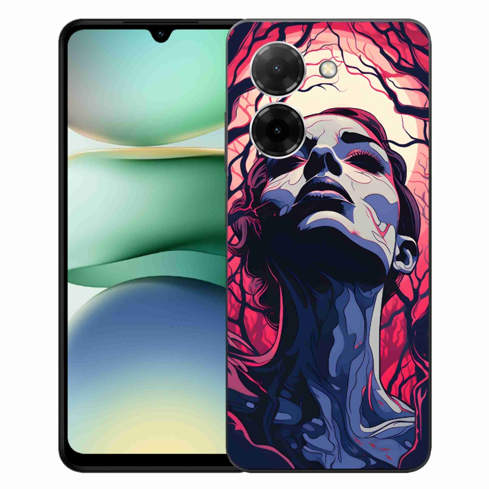 Gelový kryt mmCase na Xiaomi Redmi A5 (173.45x79.35x8.45mm) - abstraktní obličej