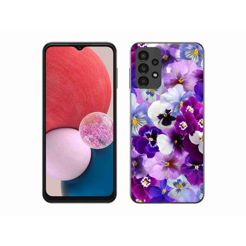 Gelový kryt mmCase na Samsung Galaxy A13 4G - květiny 9