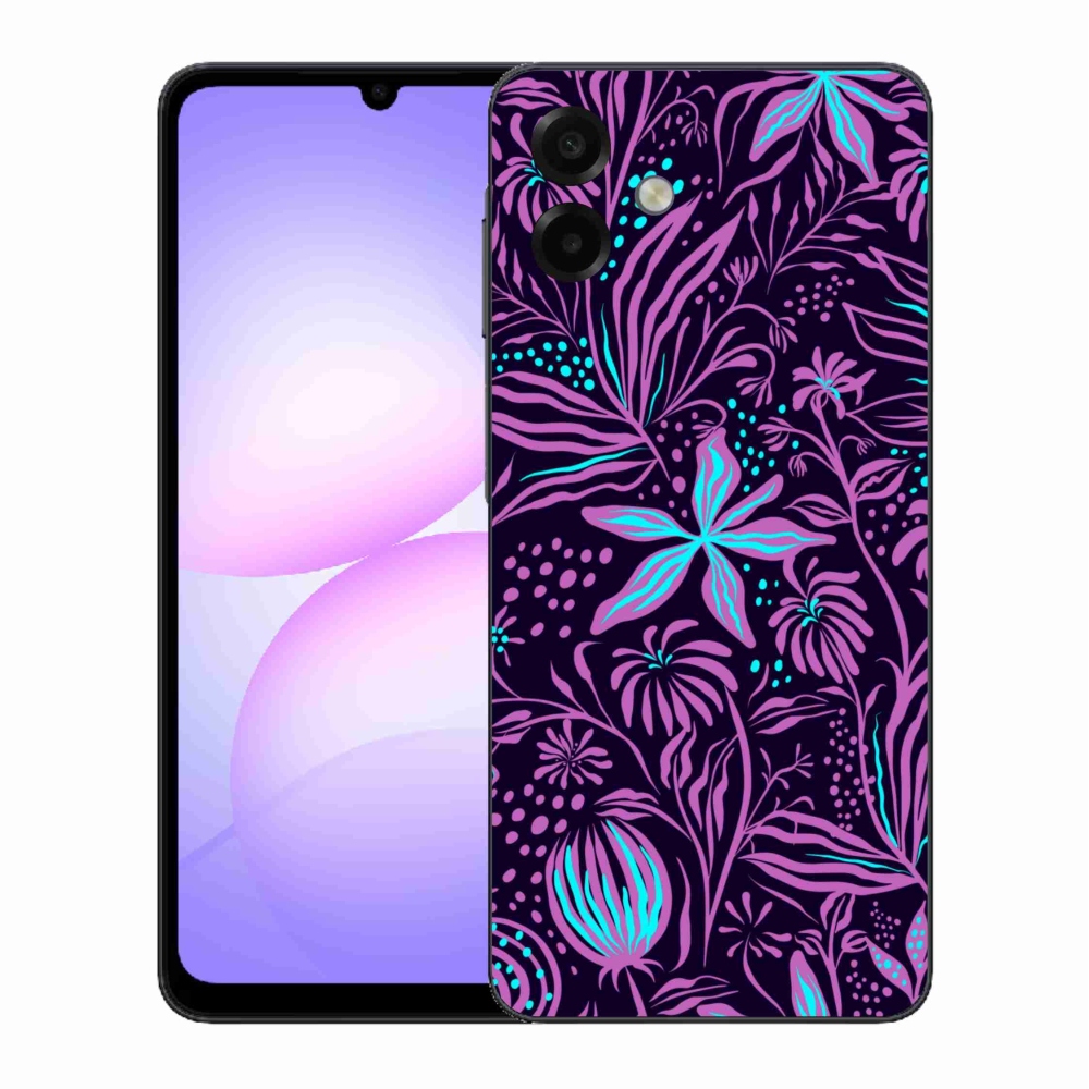Gelový kryt mmCase na Samsung Galaxy A07 4G - květiny 2