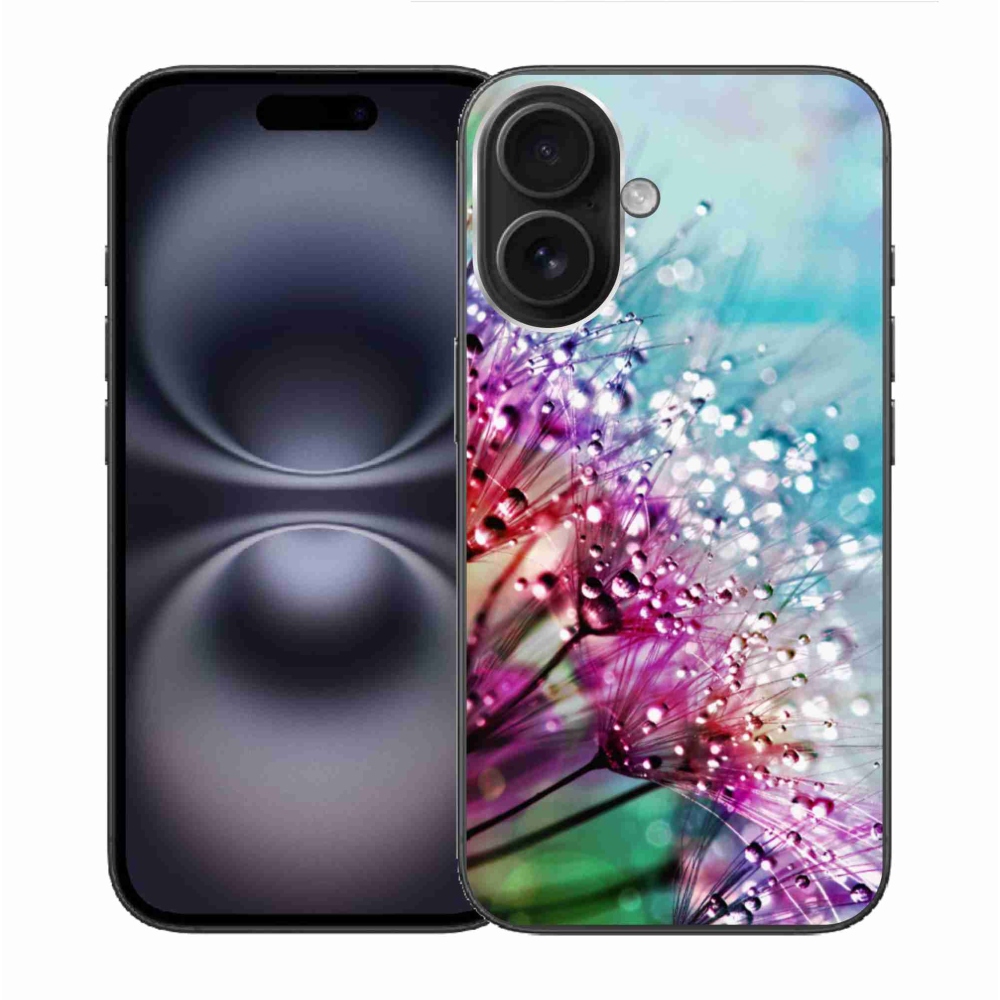 Gelový kryt mmCase na iPhone 16 - barevné květy