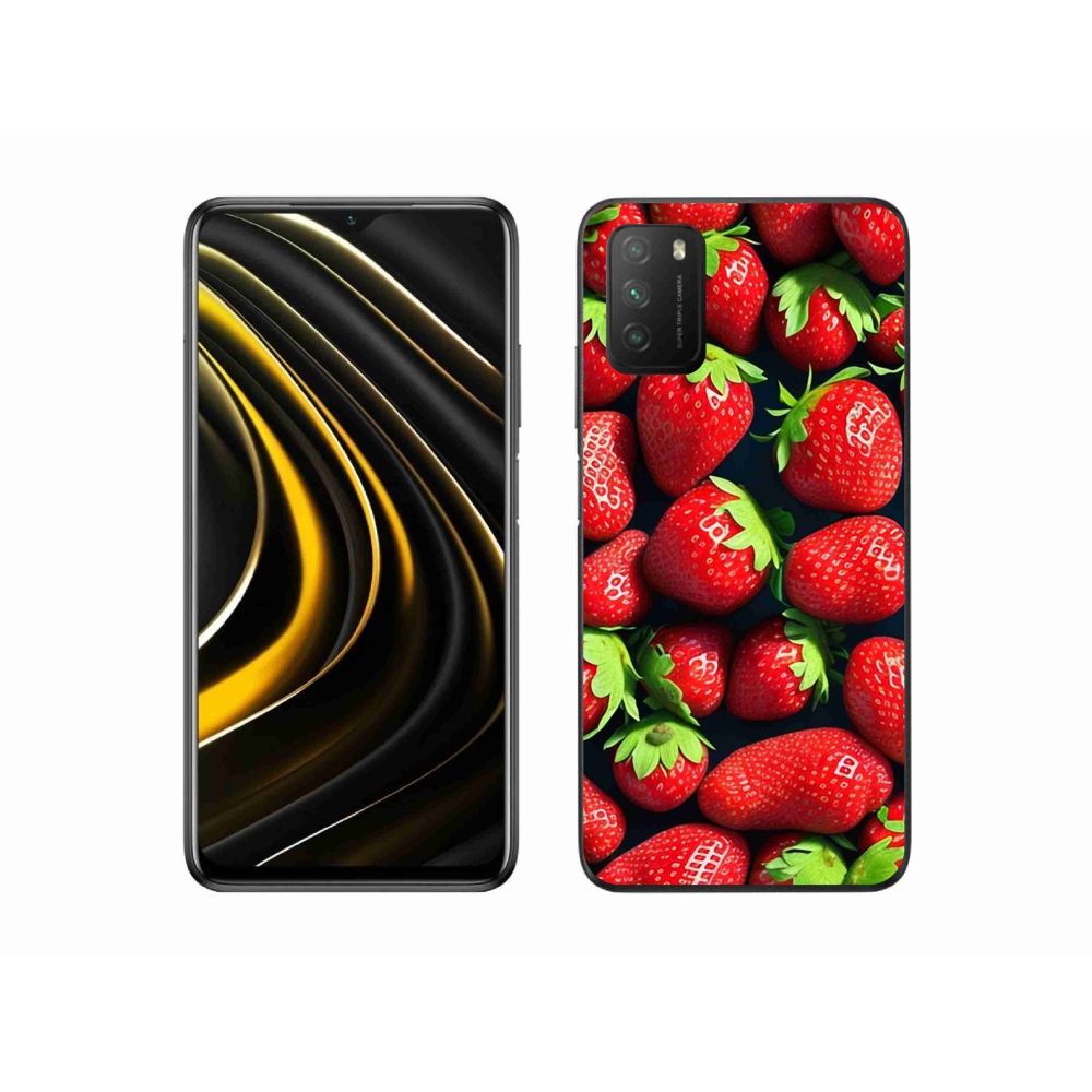 Gelový kryt mmCase na Xiaomi Poco M3 - jahody