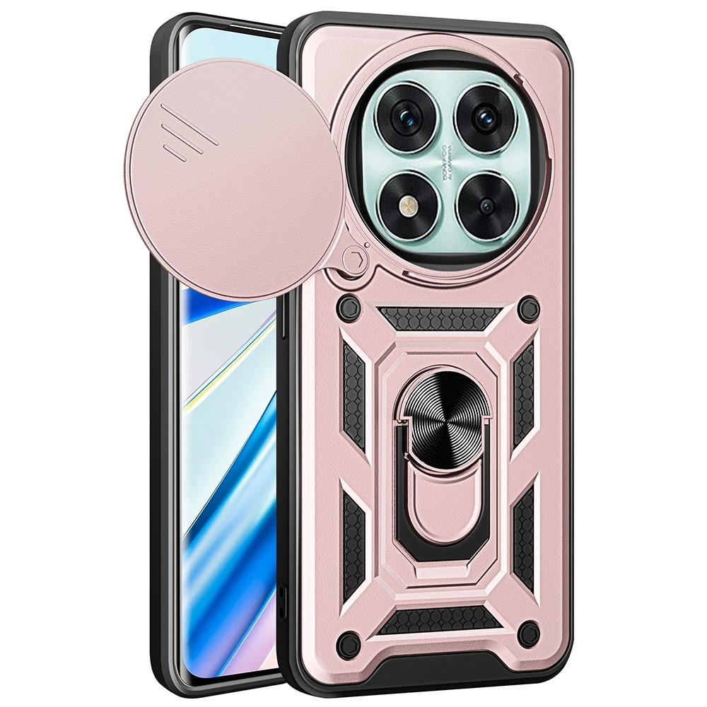 Ring odolný kryt na Xiaomi Redmi Note 14 Pro 5G/Poco X7 5G - růžovozlatý