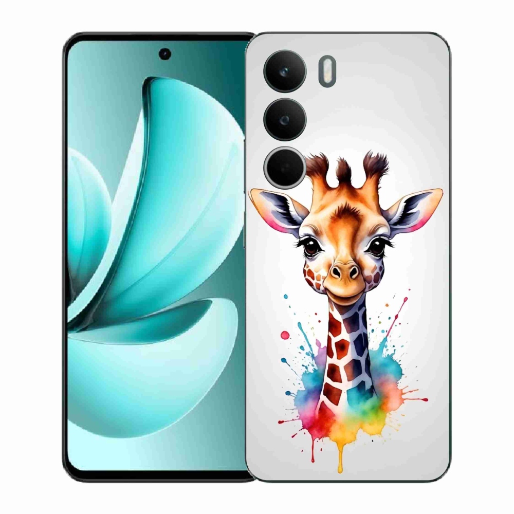 Gelový kryt mmCase na Realme C71 - žirafa 1