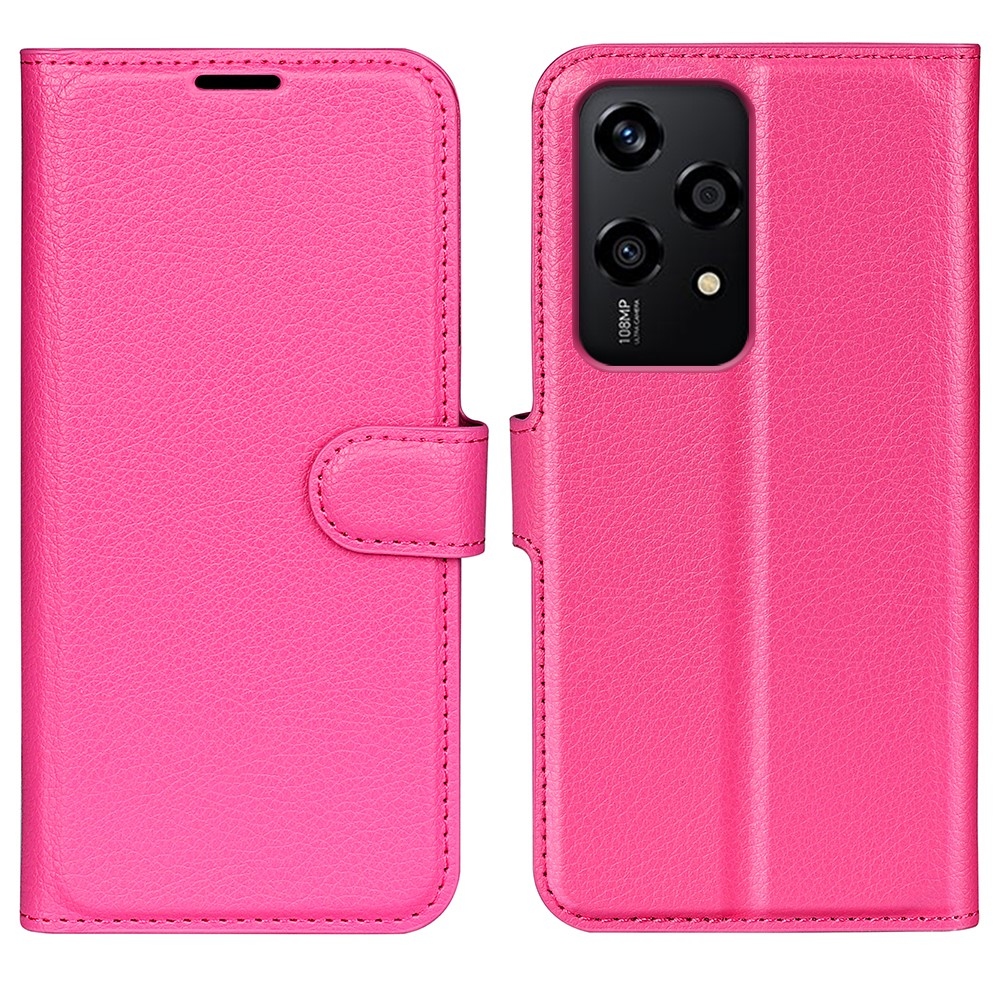 Litchi knížkové pouzdro na Honor 200 Lite 5G - rose