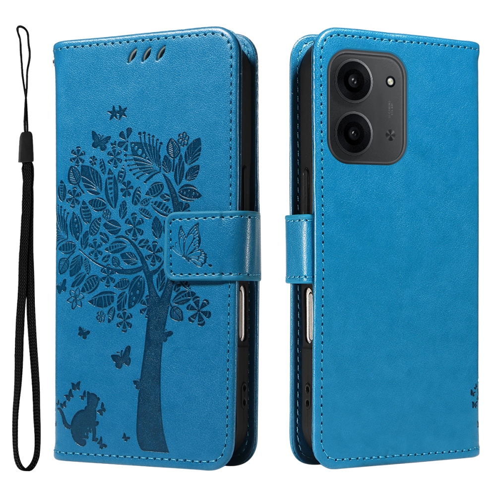 Trees knížkové pouzdro na Xiaomi Redmi 15C 4G/5G (173mm) - modré