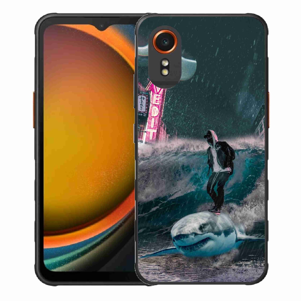 Gelový kryt mmCase na Samsung Galaxy Xcover 7 - žralok