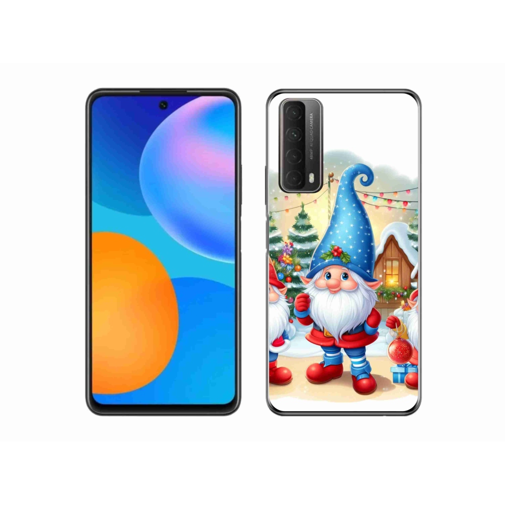 Gelový kryt mmCase na Huawei P Smart (2021) - vánoční skřítci