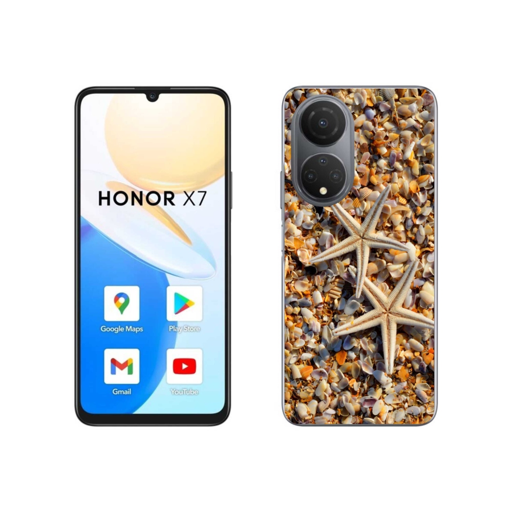 Gelový kryt mmCase na Honor X7 - mořské hvězdice