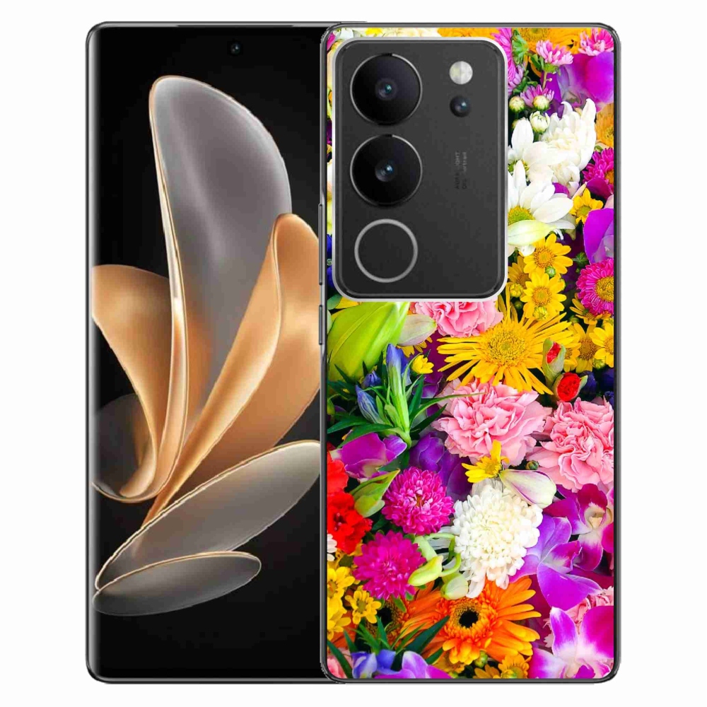 Gelový kryt mmCase na Vivo V29 5G - květiny 12