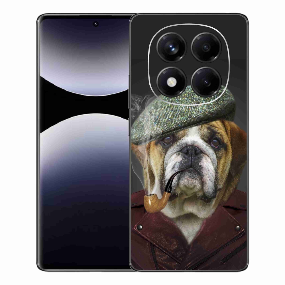 Gelový kryt mmCase na Xiaomi Redmi Note 14 Pro - pes s fajfkou