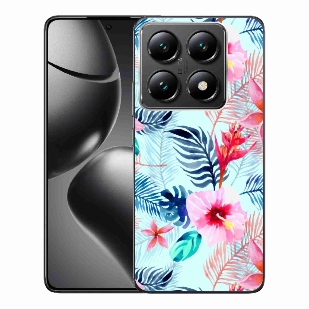 Gelový kryt mmCase na Xiaomi 14T Pro - květiny