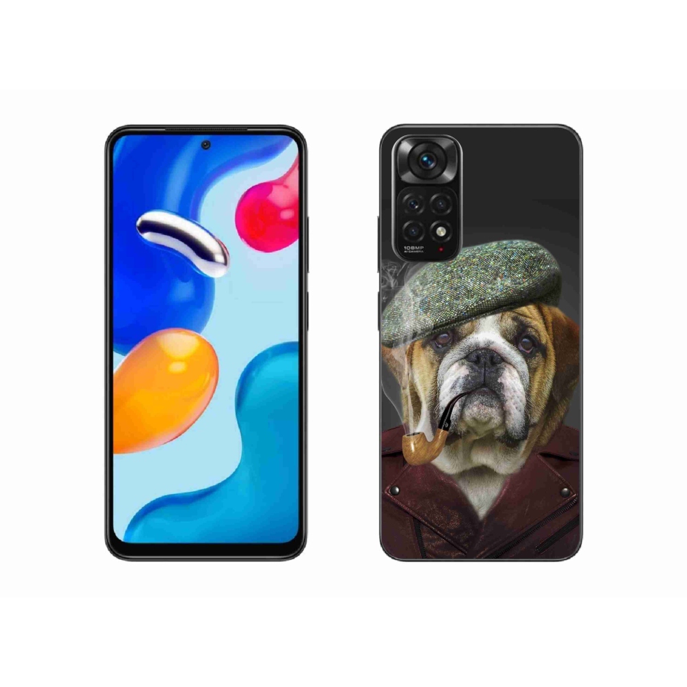 Gelový kryt mmCase na Xiaomi Redmi Note 11 4G - pes s fajfkou