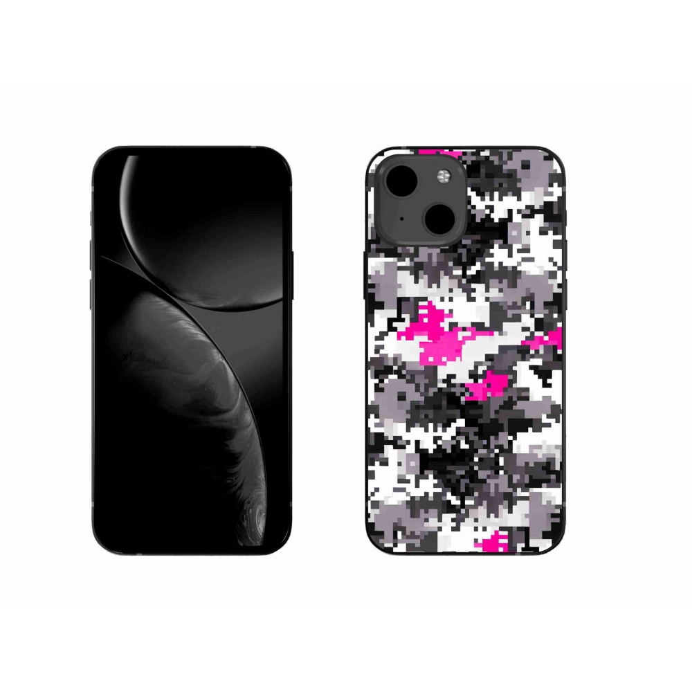 Gelový kryt mmCase na iPhone 13 6.1 - maskáčový vzor 4