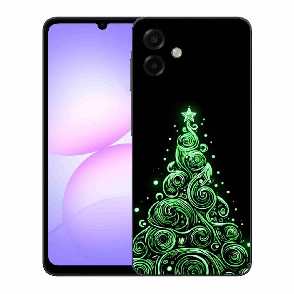 Gelový kryt mmCase na Samsung Galaxy A07 4G - neonový vánoční stromek 3