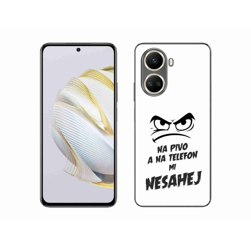 Gelový kryt mmCase na Huawei Nova 10 SE - pivní motiv 2 bílé pozadí