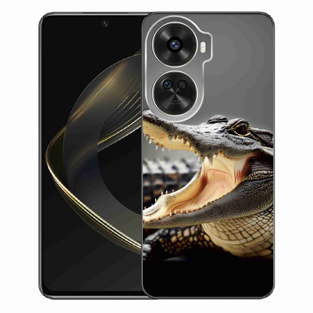 Gelový kryt mmCase na Huawei Nova 12 SE - krokodýl