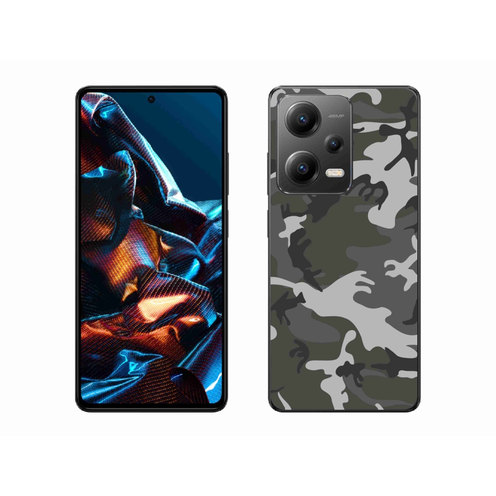 Gelový kryt mmCase na Xiaomi Redmi Note 12 Pro 5G - maskáčový vzor