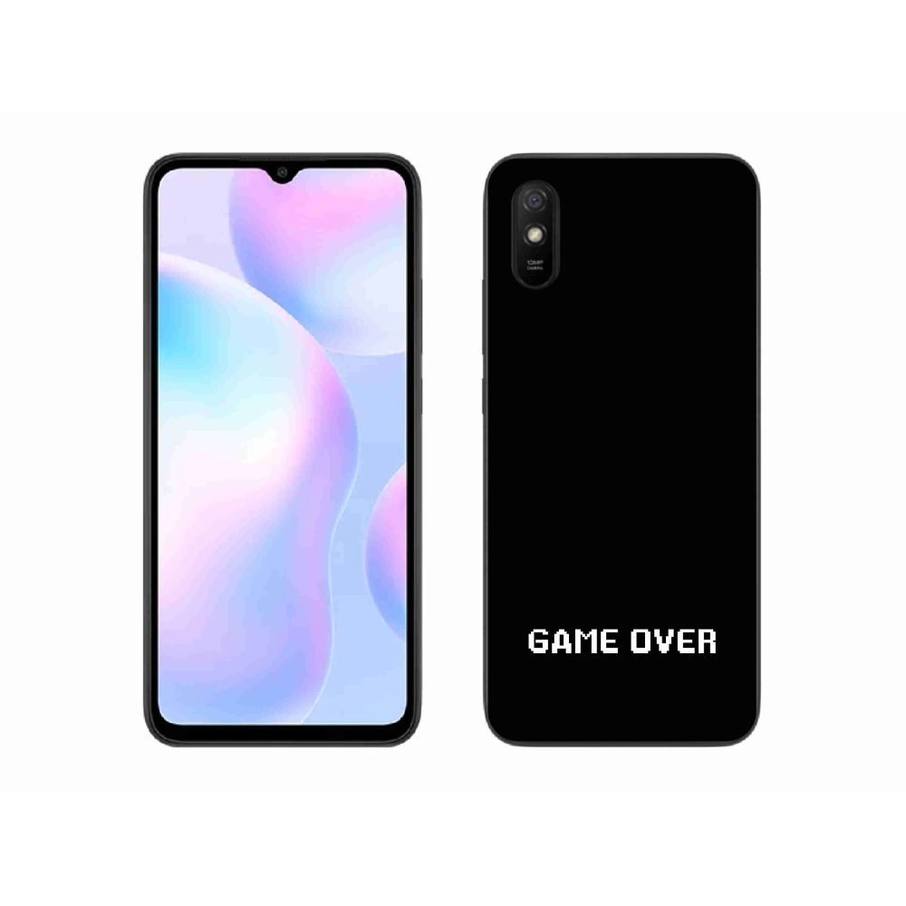 Gelový kryt mmCase na Xiaomi Redmi 9A - game over černé pozadí