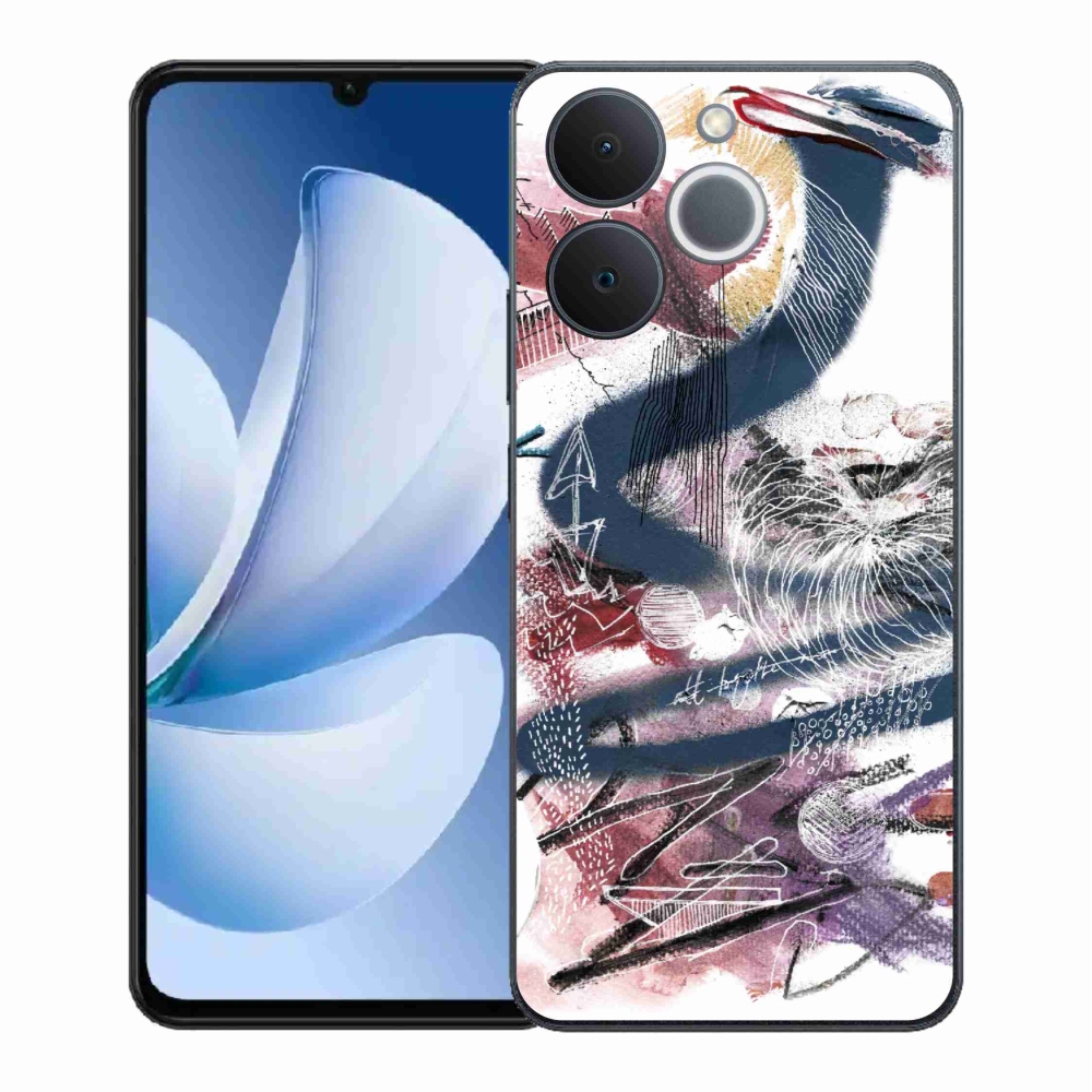 Gelový kryt mmCase na Realme Note 70T - abstraktní motiv 28