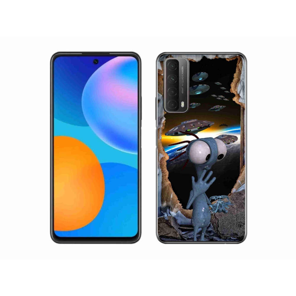 Gelový kryt mmCase na Huawei P Smart (2021) - mimozemšťan