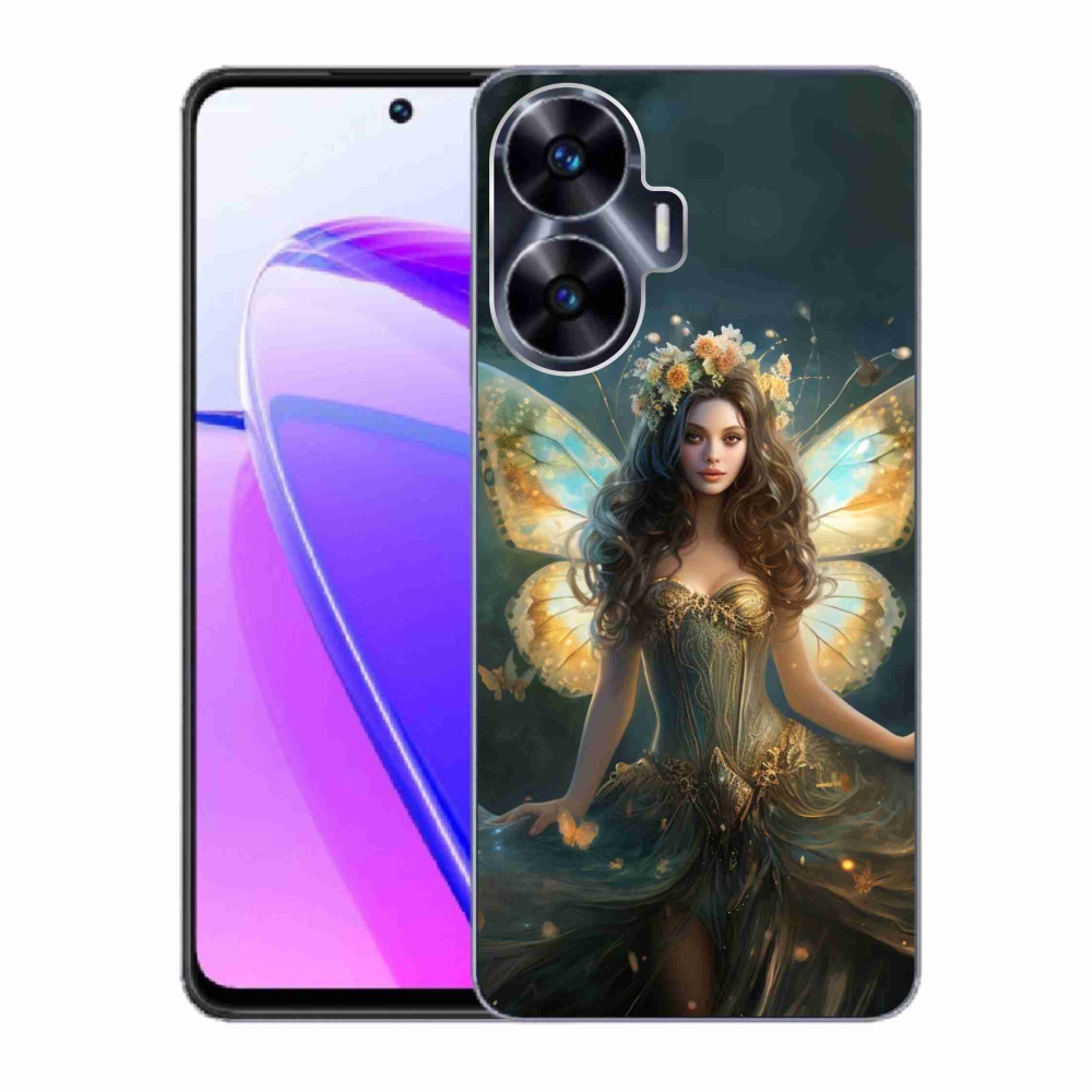 Gelový kryt mmCase na Realme C55 - motýlí žena