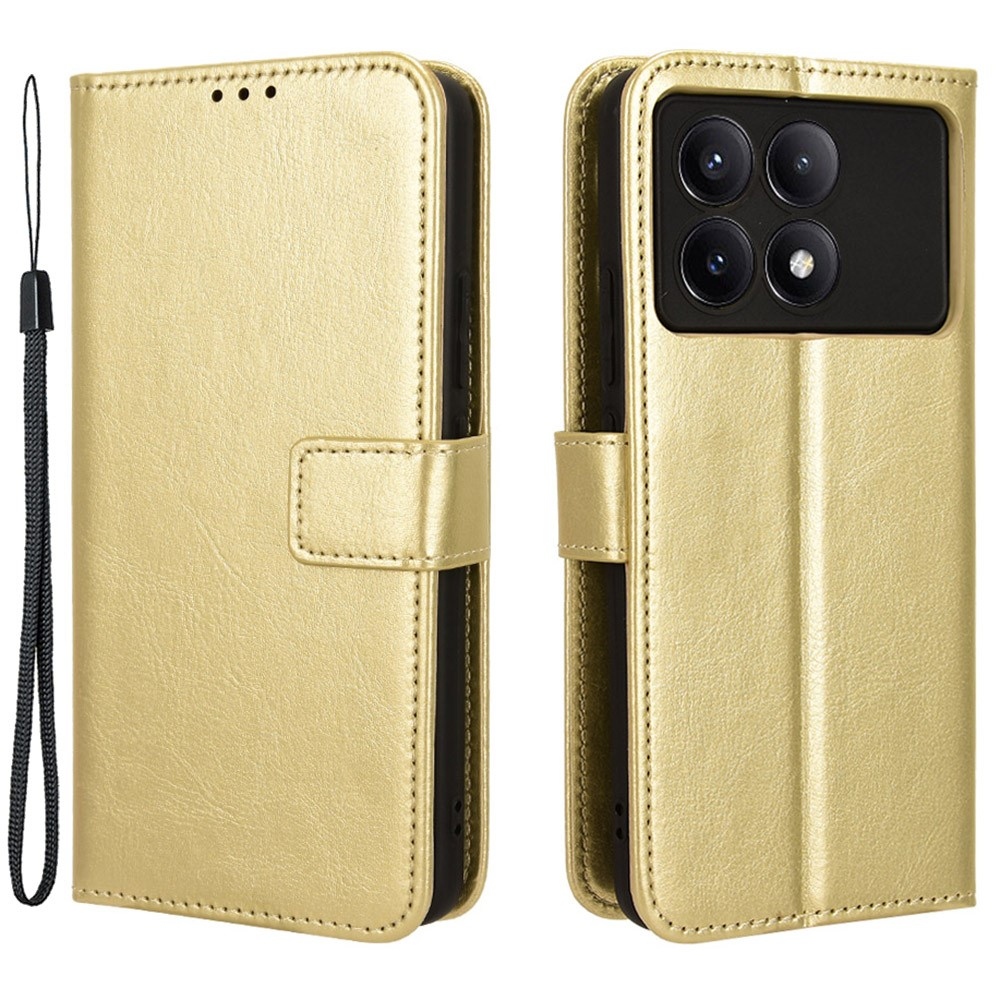 Wallet knížkové pouzdro na Xiaomi Poco X6 Pro 5G - zlaté