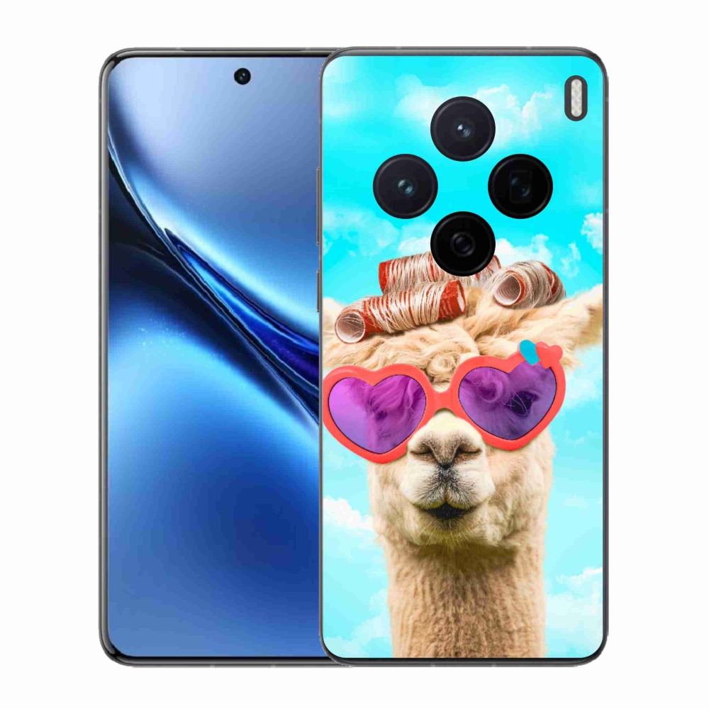 Gelový kryt mmCase na Vivo X200 5G - lama s brýlemi