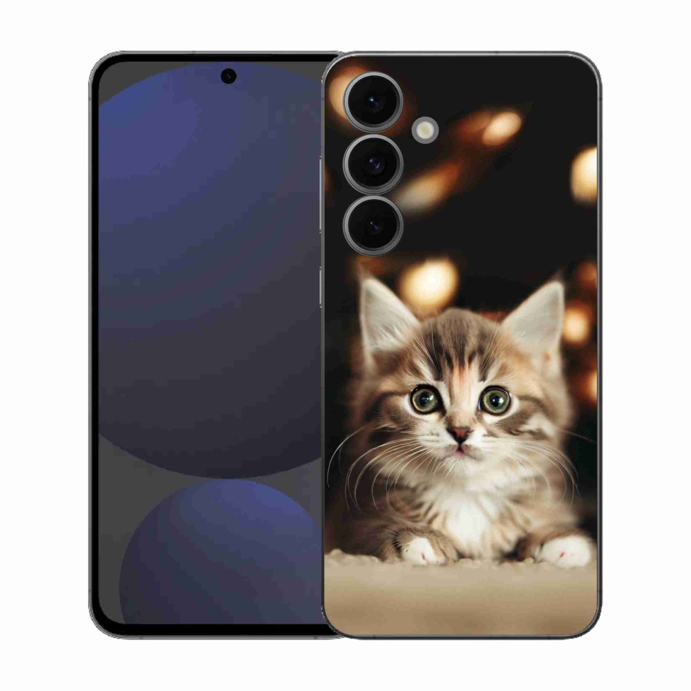 Gelový kryt mmCase na Samsung Galaxy S25 FE - roztomilé kotě 2
