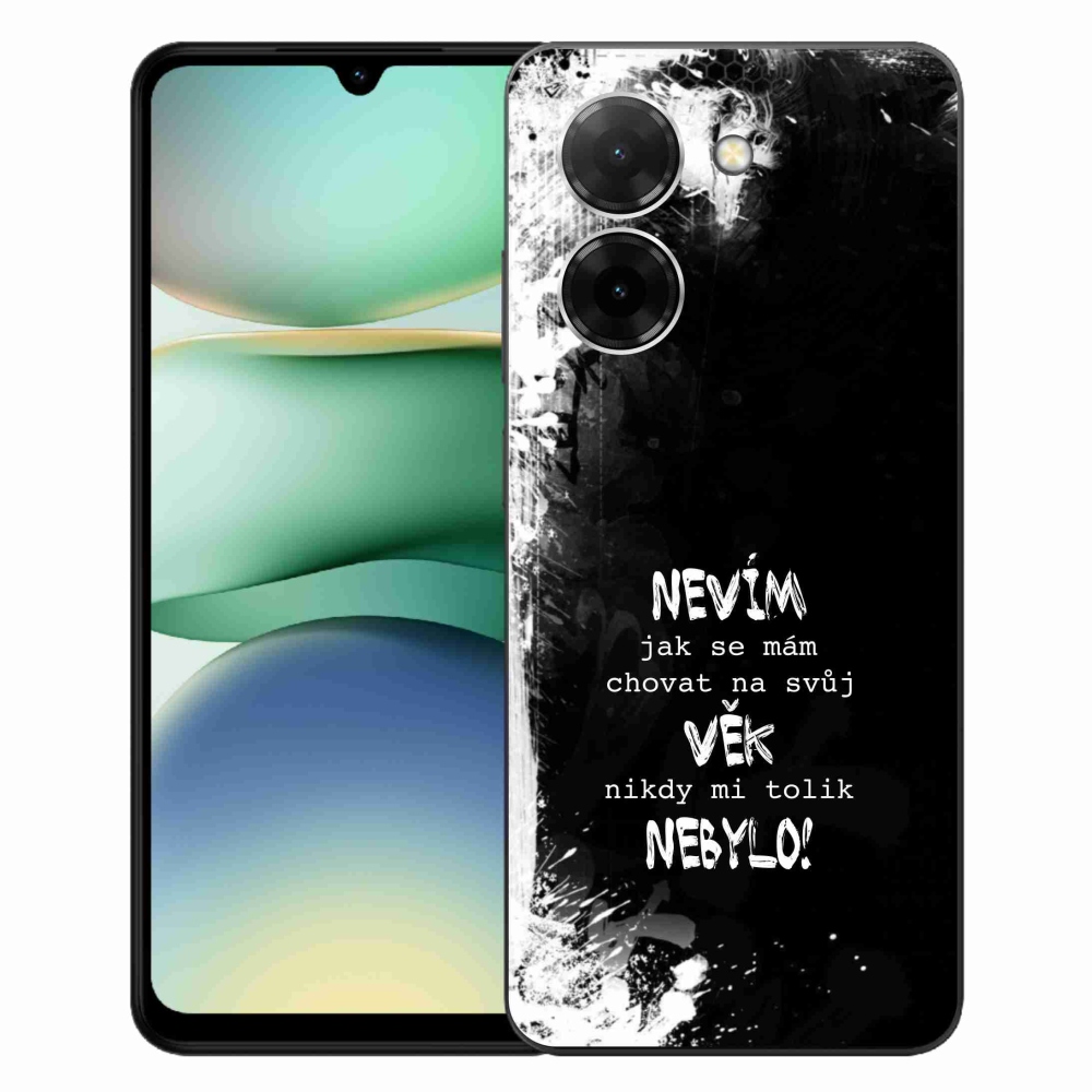 Gelový kryt mmCase na Xiaomi Redmi A5 (173.45x79.35x8.45mm) - vtipný text 14 černé pozadí