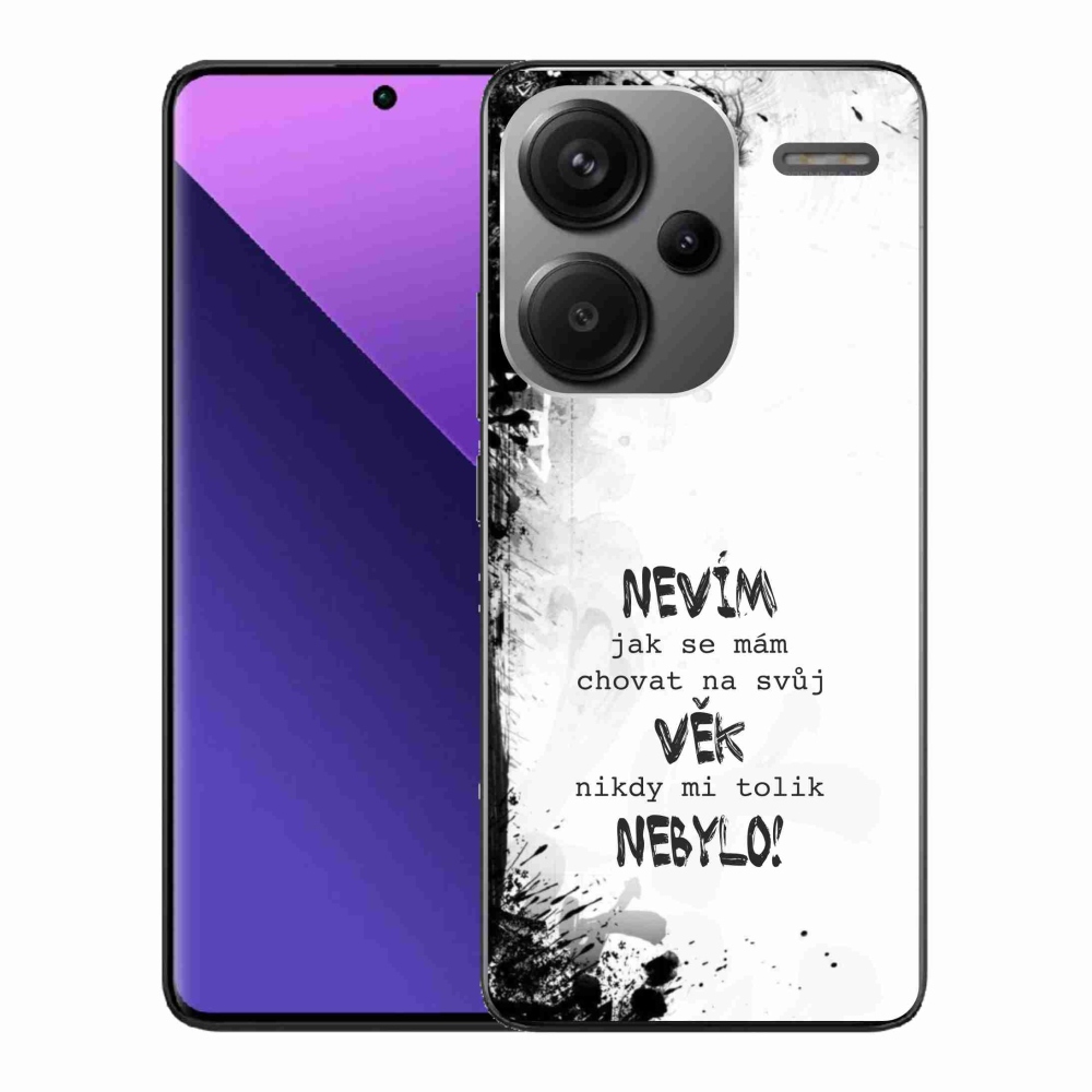 Gelový kryt mmCase na Xiaomi Redmi Note 13 Pro+ 5G - vtipný text 14 bílé pozadí