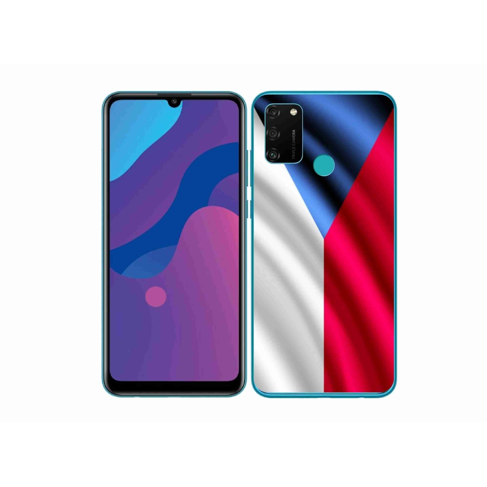 Gelový kryt mmCase na mobil Honor 9A - česká vlajka