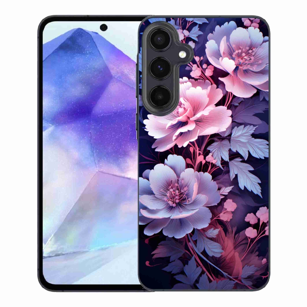 Gelový kryt mmCase na Samsung Galaxy A55 5G - květiny 11