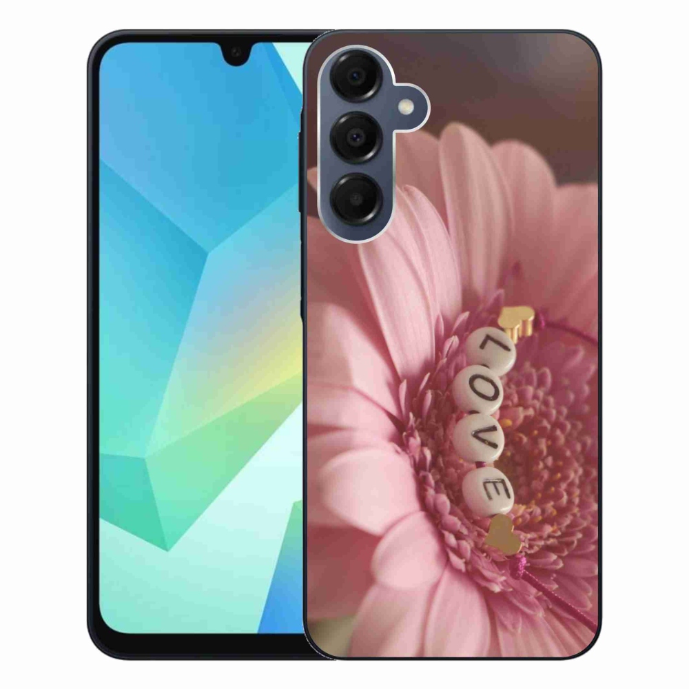 Gelový kryt mmCase na Samsung Galaxy A16 4G/5G - přívěsek love