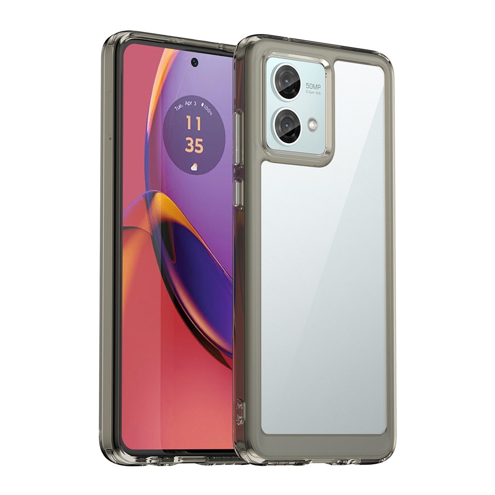 Gelový obal s pevnými zády na Motorola Moto G84 5G - šedý
