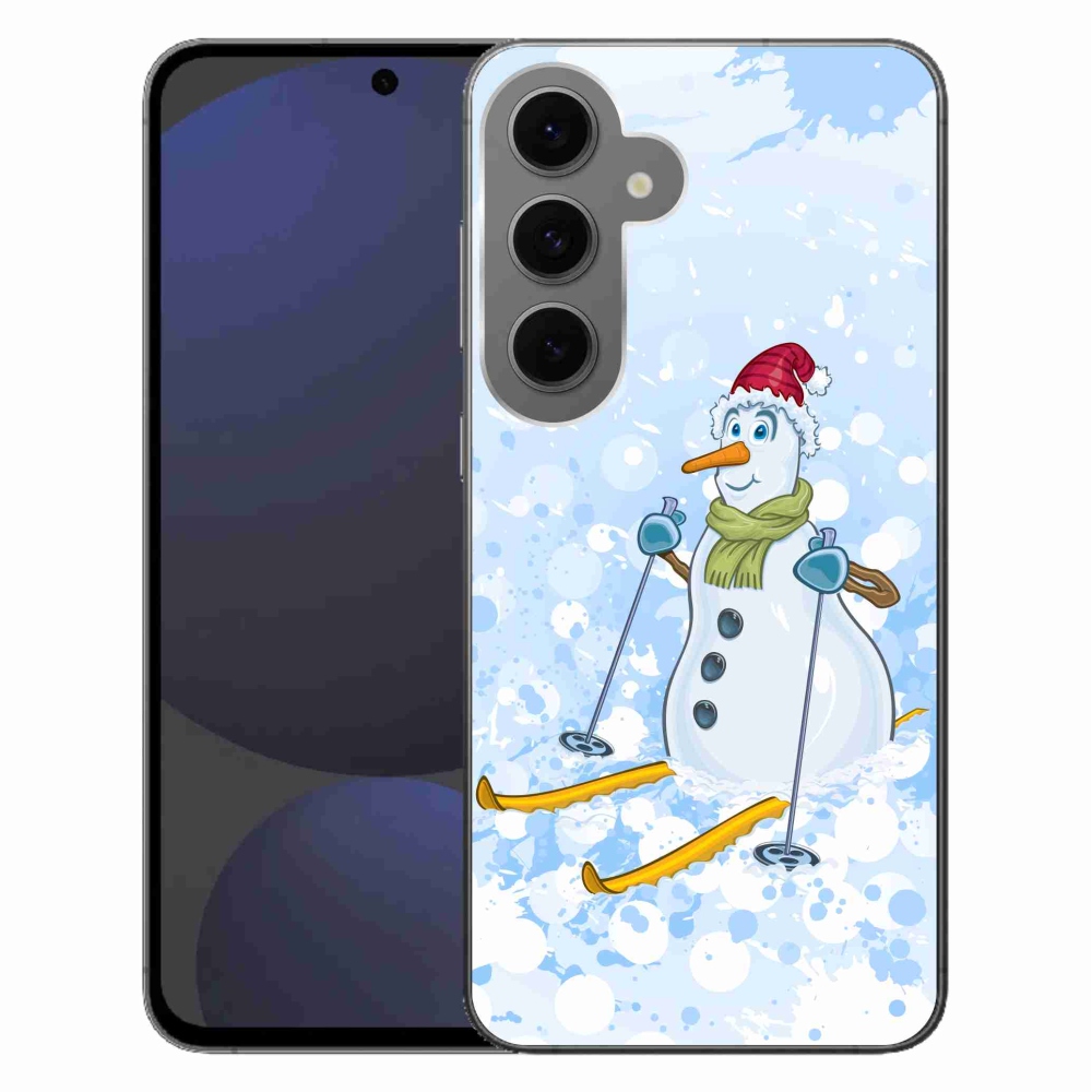 Gelový kryt mmCase na Samsung Galaxy S24 FE - sněhulák
