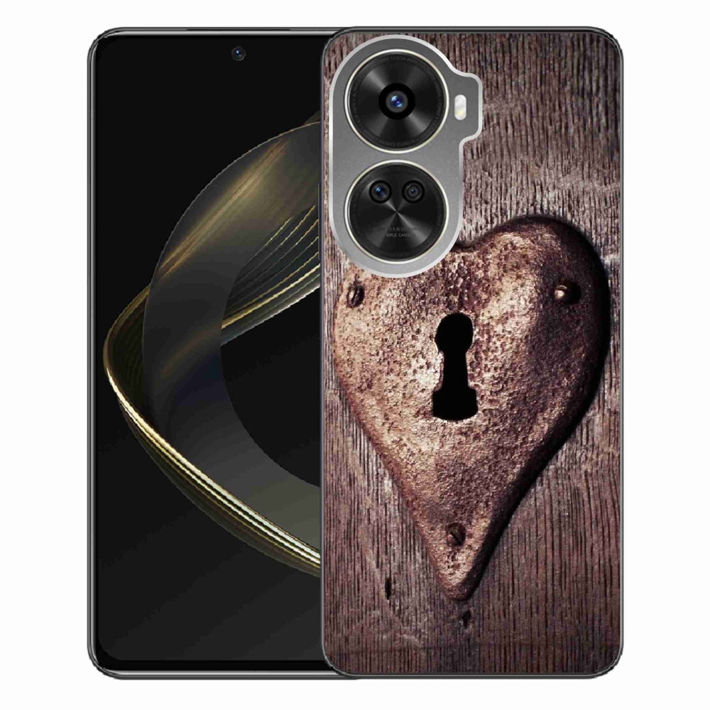 Gelový kryt mmCase na Huawei Nova 12 SE - zámek ve tvaru srdce