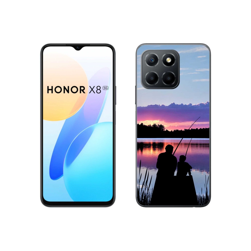 Gelový kryt mmCase na Honor X8 5G/70 Lite 5G - rybaření 2