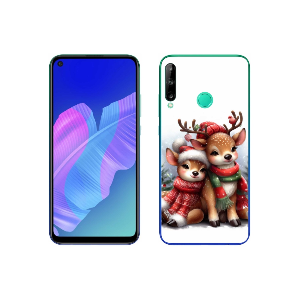 Gelový kryt mmCase na Huawei P40 Lite E - vánoční sobi
