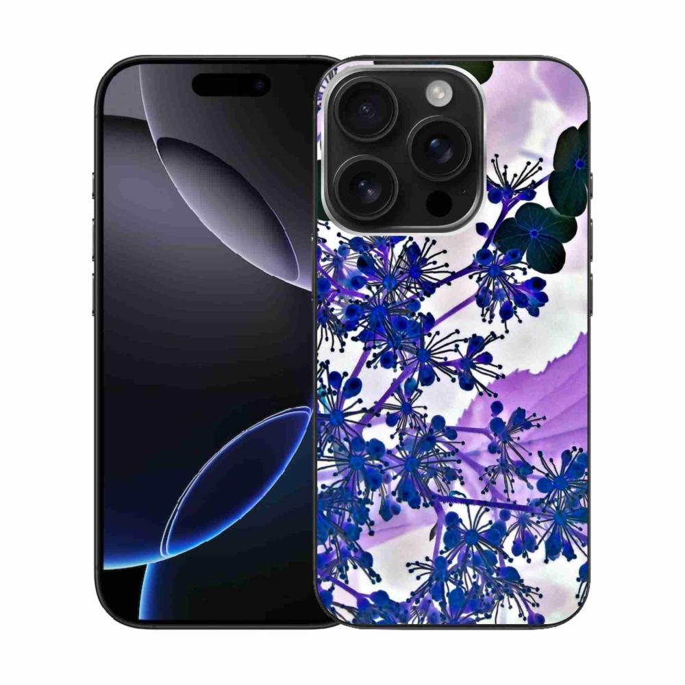 Gelový kryt mmCase na iPhone 16 Pro - květ hortenzie