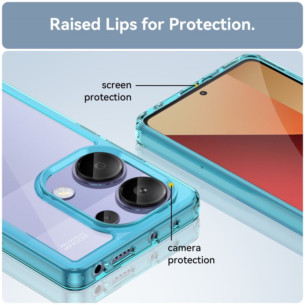 Gelový obal s pevnými zády pro Xiaomi Redmi Note 13 Pro 4G/Poco M6 Pro - světlemodrý