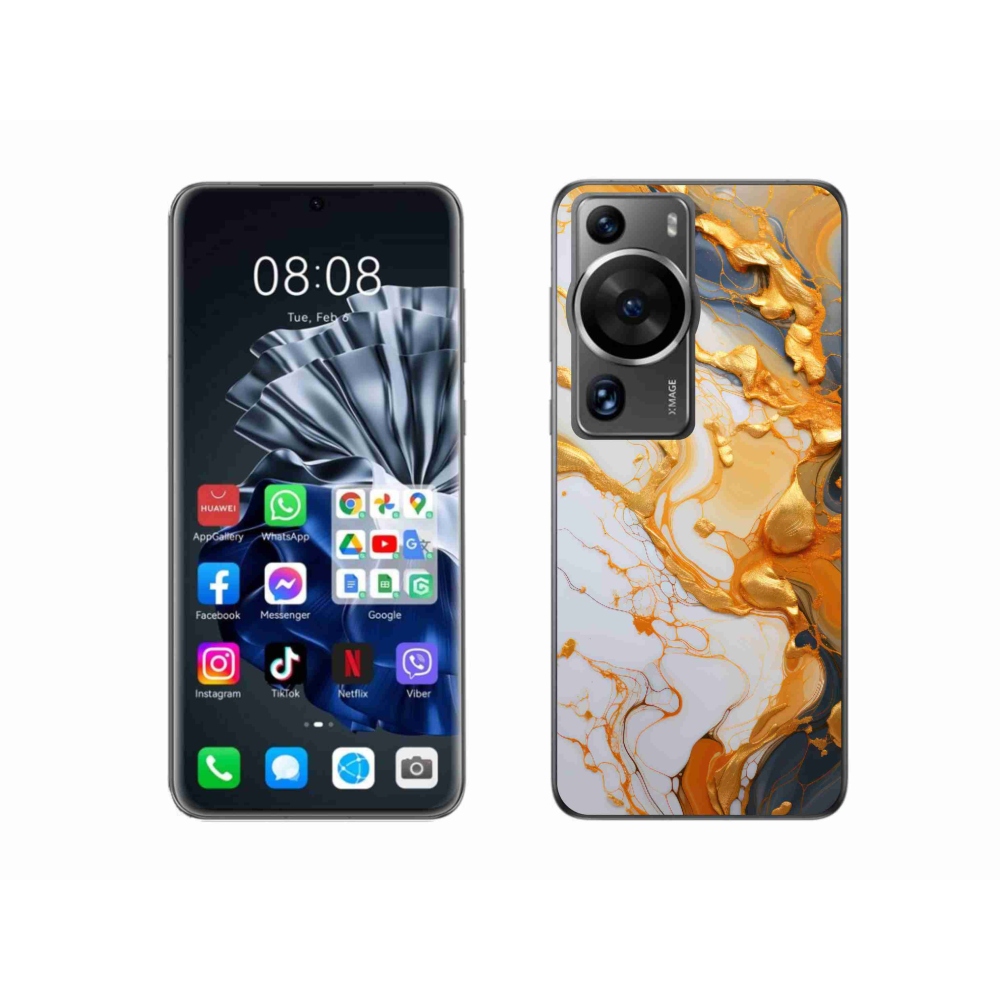 Gelový kryt mmCase na Huawei P60 Pro - abstraktní motiv 6
