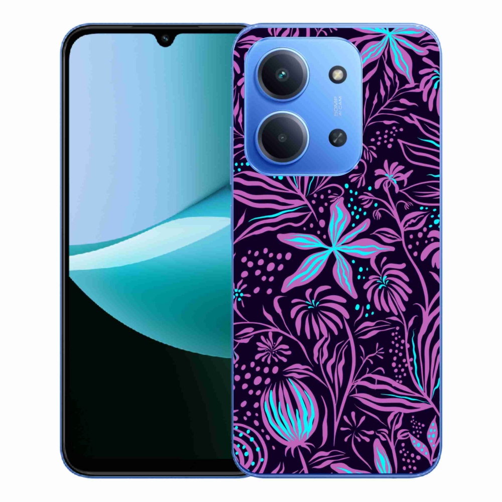 Gelový kryt mmCase na Xiaomi Redmi 15C 4G/5G (173mm) - květiny 2