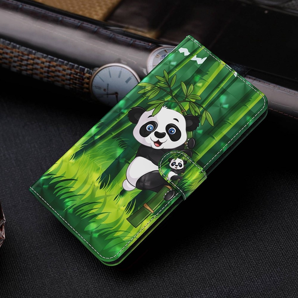 Print knížkové pouzdro na Xiaomi Redmi Note 13 - panda na bambusu